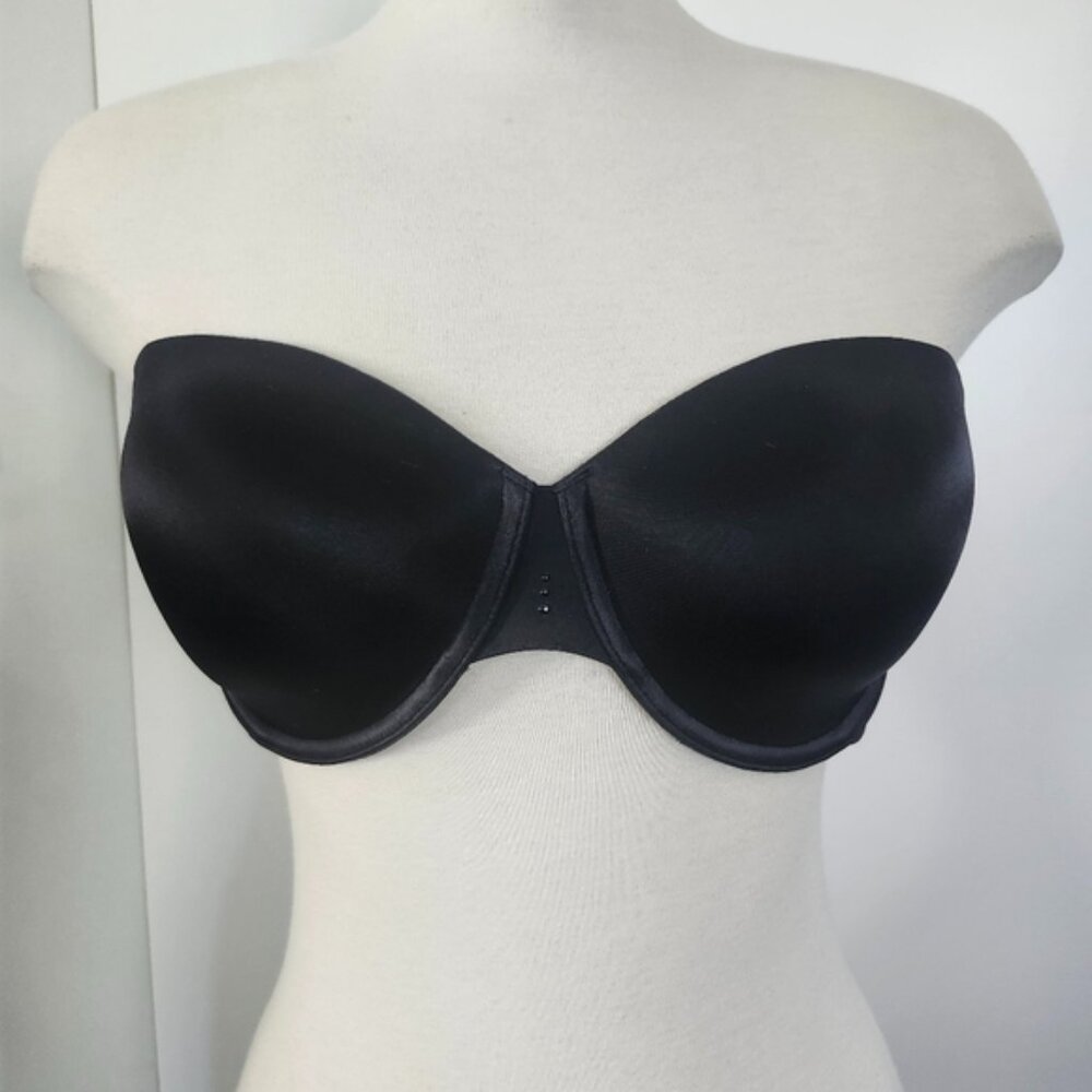 Victoria'S Secret Women'S Wired‎ Padded Black Strapless Bra Size 36 D
